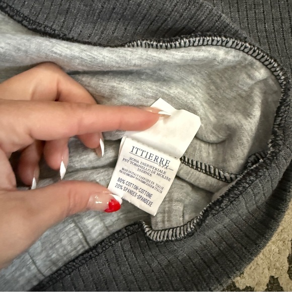 Fendi Gray and Charcoal Logo Crew Neck Sweater - Picture 5 of 7